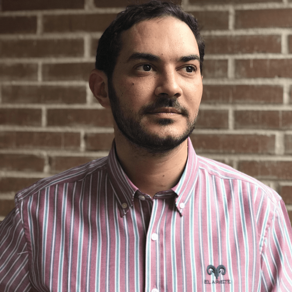 Camisa hombre rayas Teja