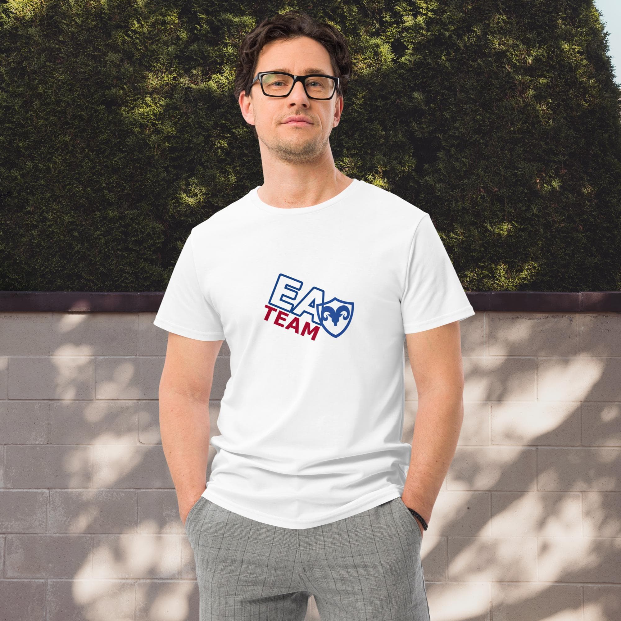 Camiseta algodón orgánico blanca "Modelo EA Team"