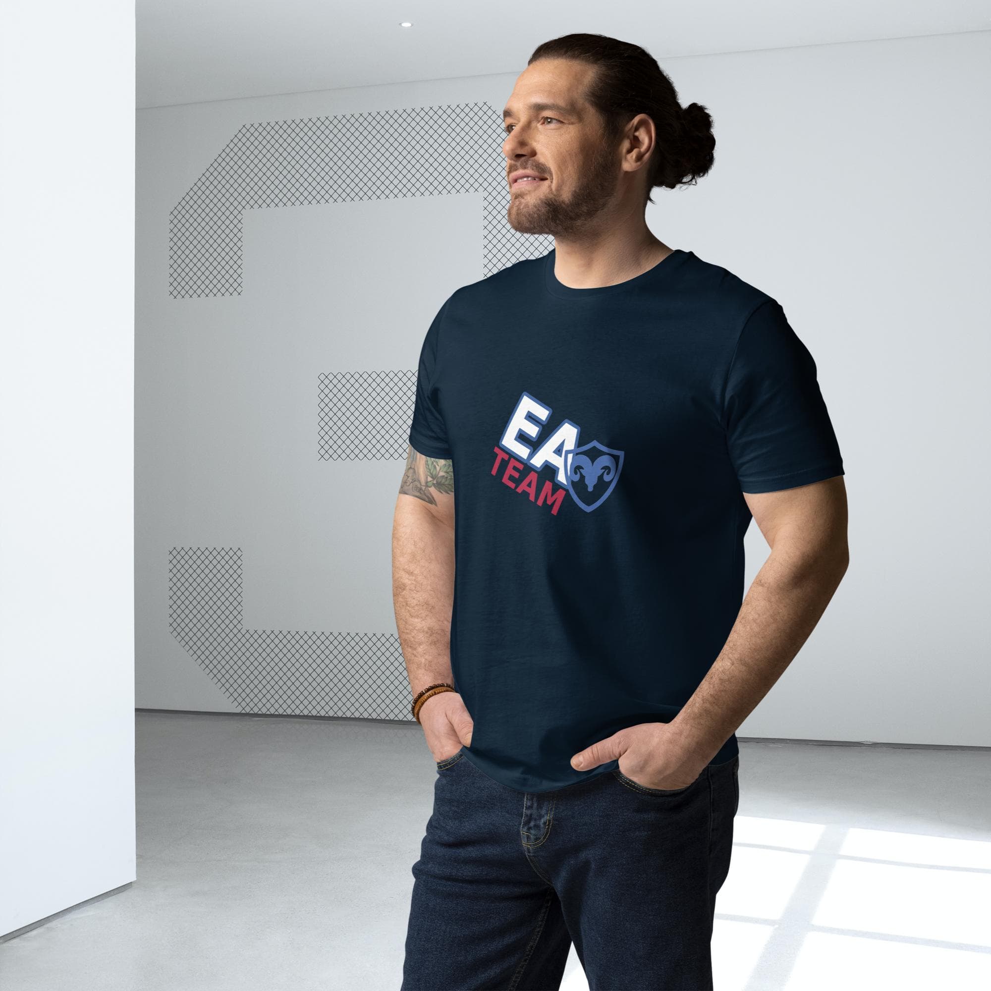 Camiseta algodón orgánico marino "Modelo EA Team"